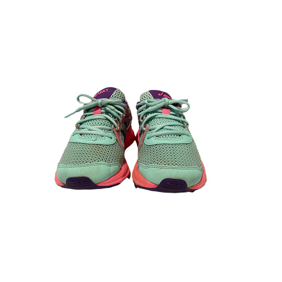 Asics Girls Jolt 2 1014A185 Size 6.5 Green Pink Running Shoes - Picture 7 of 9